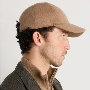 NWOT QUINCE Teak Cashmere Baseball Cap